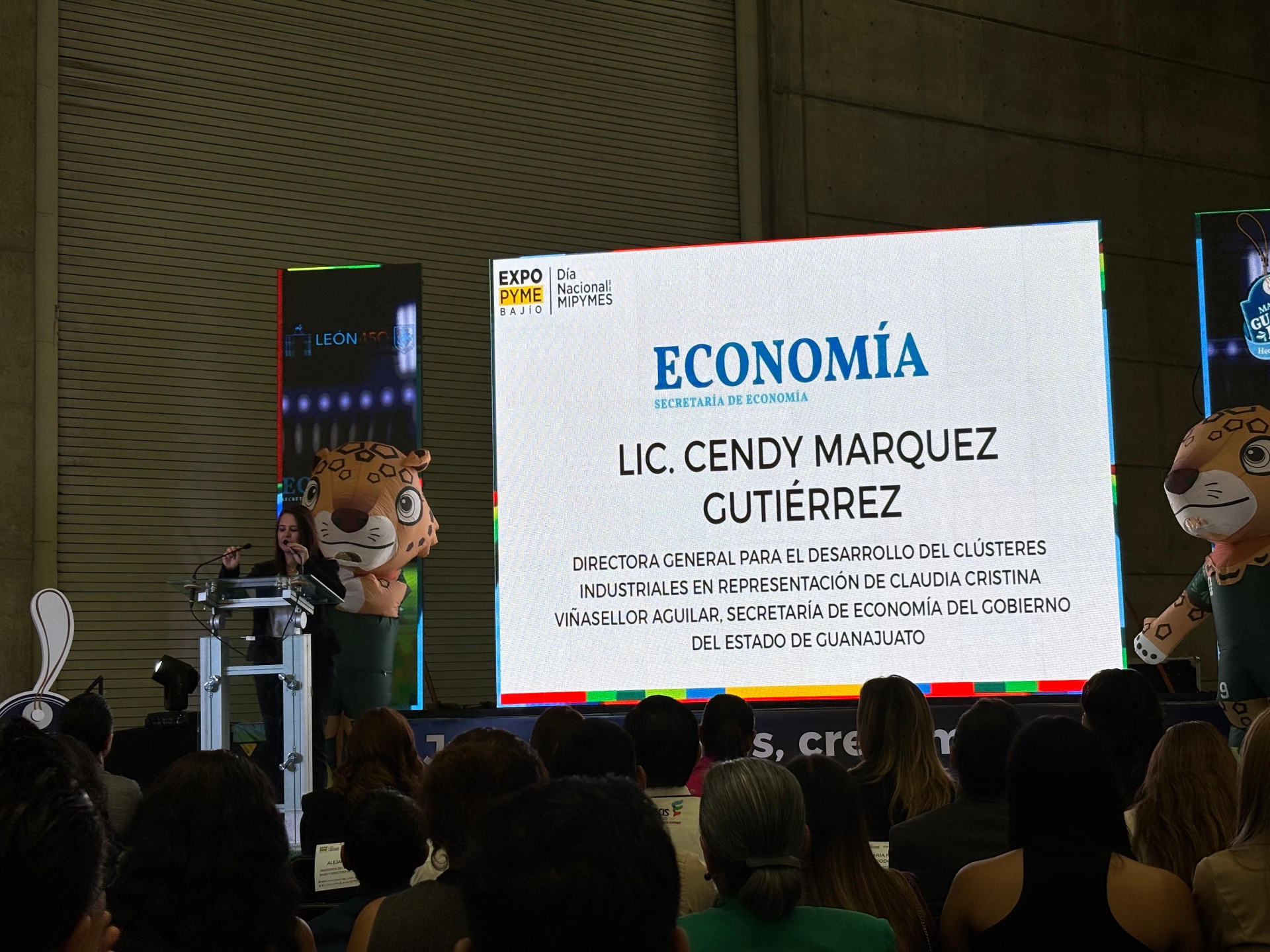 Representación oficial de la Secretaría de Economía del Estado de Guanajuato en la ceremonia.