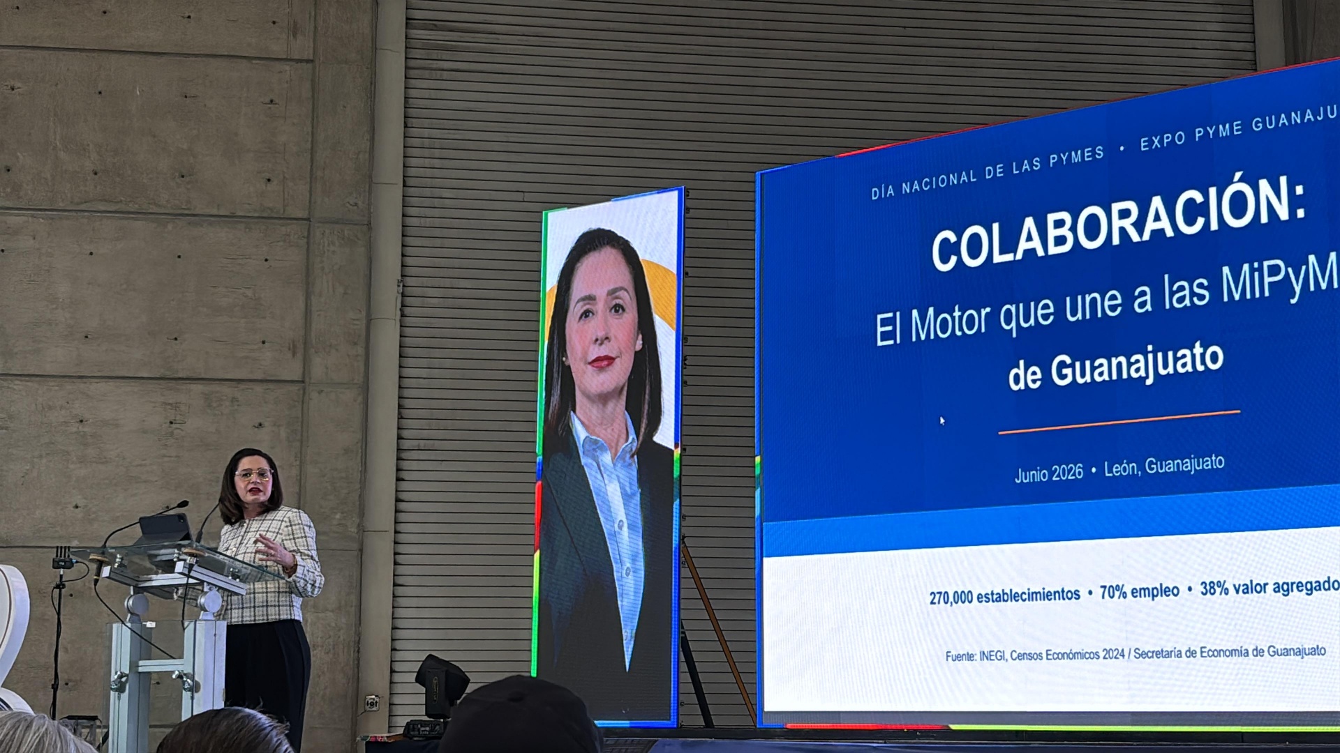 Ponencia magistral sobre colaboración como motor de las MiPyMEs de Guanajuato.